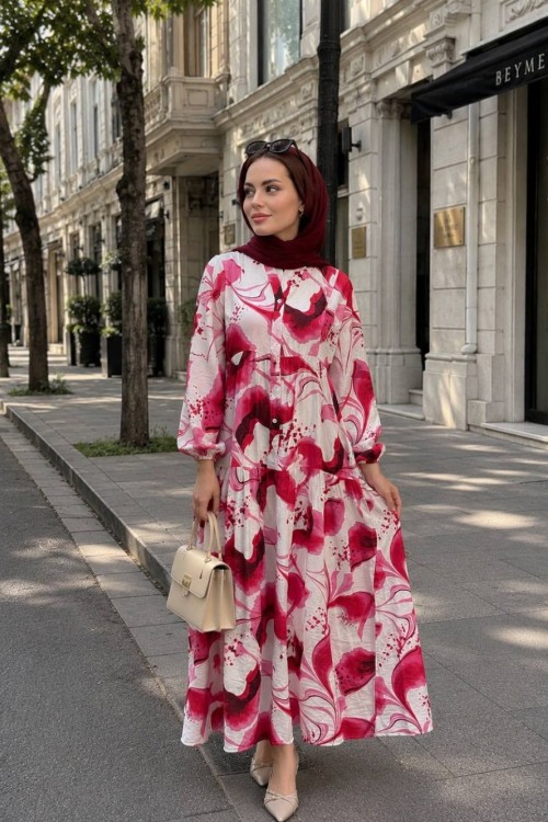 Lidya Elbise Kırmızı