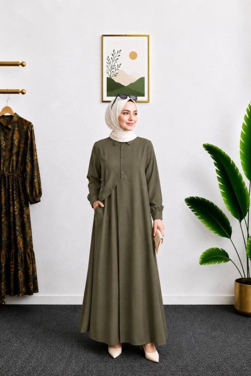 Berfin Tunik Takım Haki