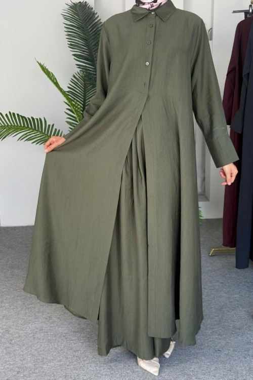 Berfin Tunik Takım Haki