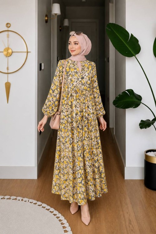 Sueda Elbise Sarı