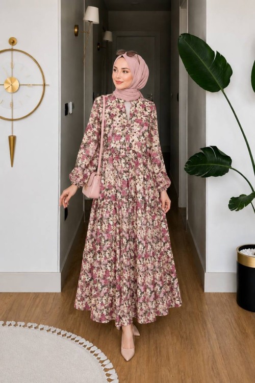 Sueda Elbise Pembe