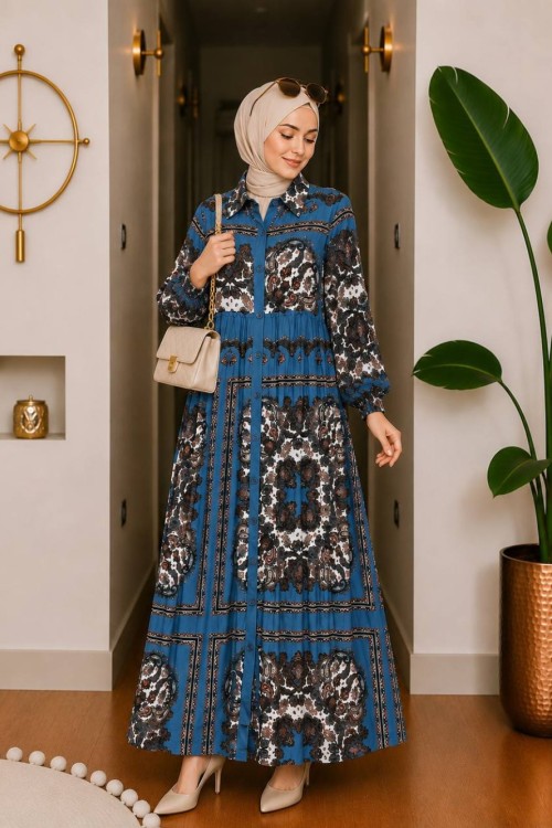 Nurgül Elbise Mavi
