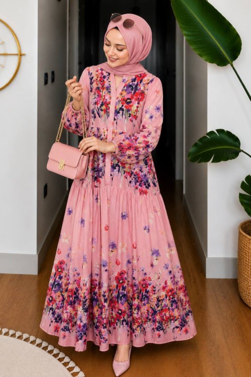 Bade Elbise Pembe