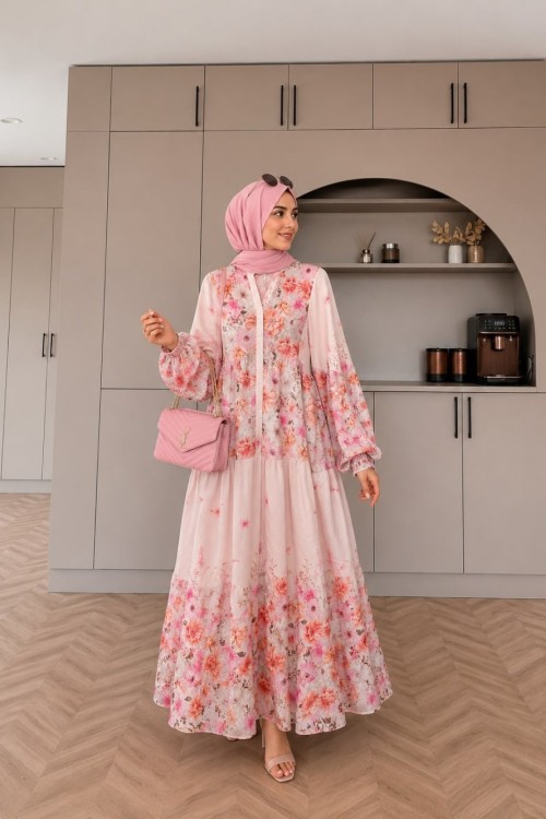 Maviş Elbise Pembe