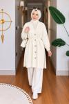 Sezin Angora Tunik Krem
