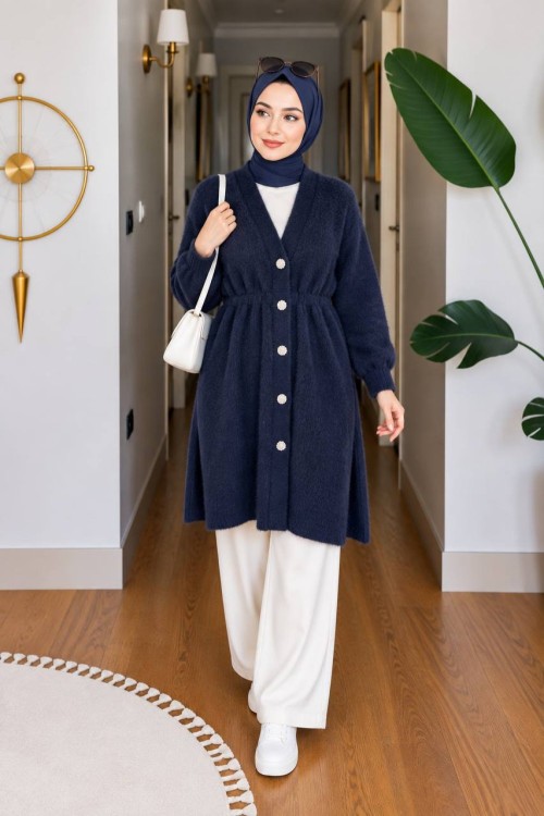 Sezin Angora Tunik Lacivert