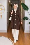 Sezin Angora Tunik Kahverengi