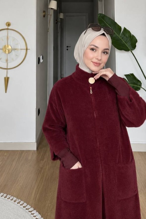  Helen Angora Kaban Bordo