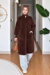  Helen Angora Kaban Kahverengi