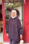 Lara Fermuarlı Tunik Takım Mürdüm